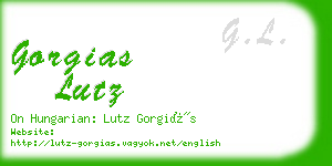 gorgias lutz business card
